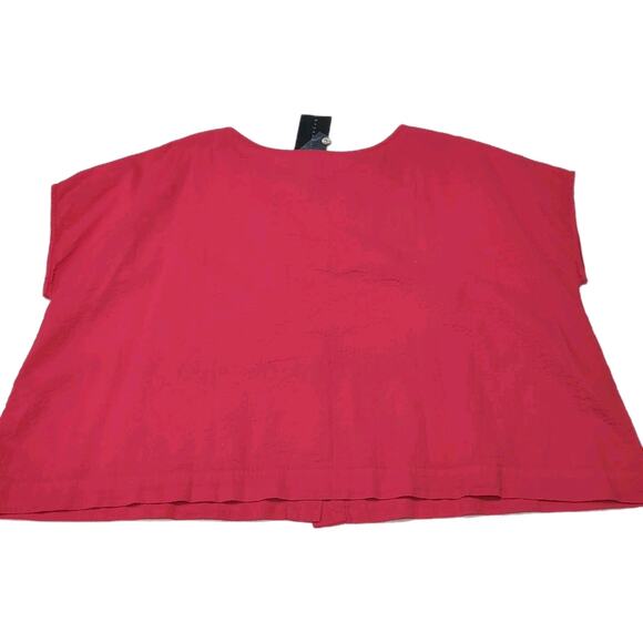 Bryn Walker Bessie Shirt Size XXL Lantana Pink Button Front Lagenlook NEW NWT - Picture 5 of 16